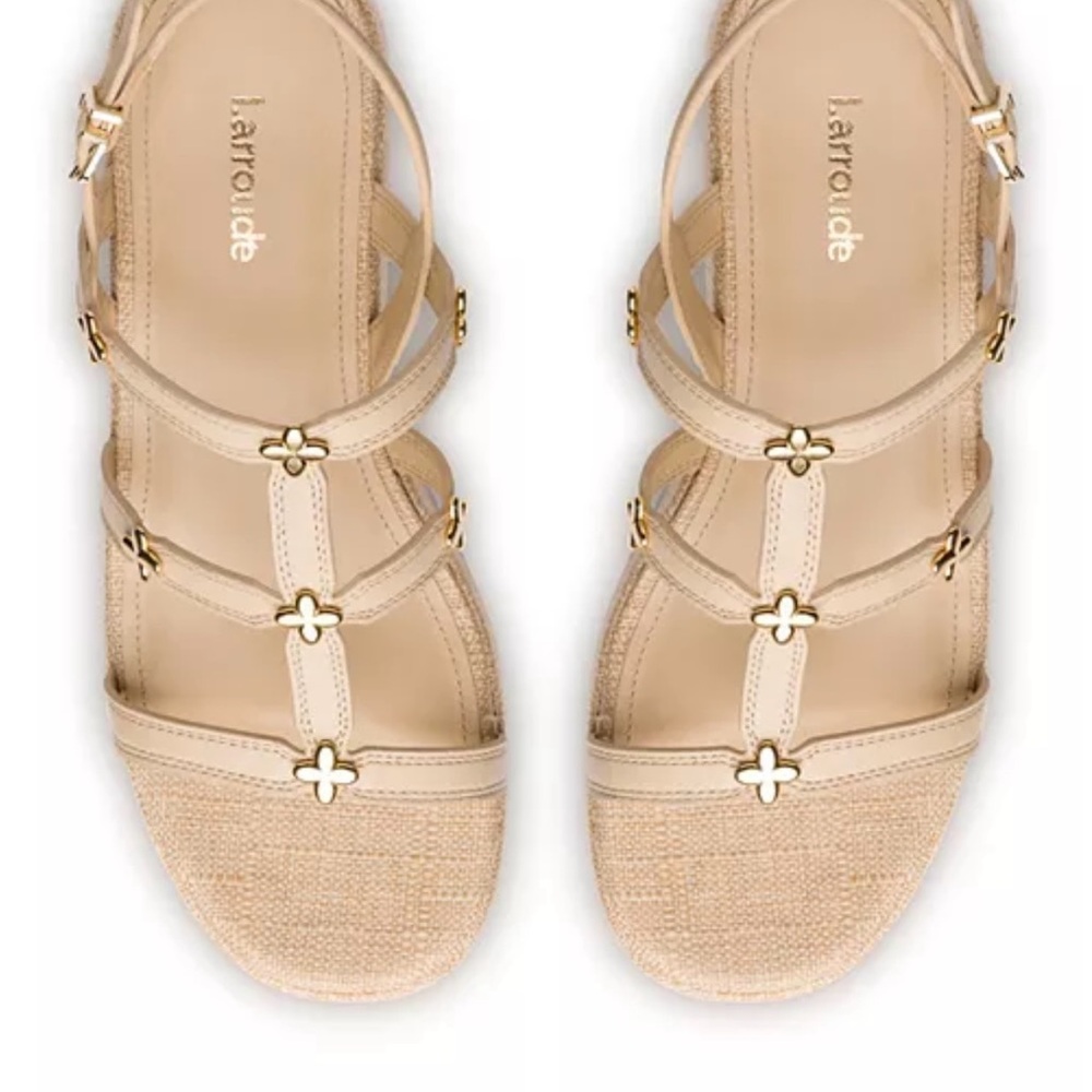 Laroude Harmony Platform Sandals Raffia